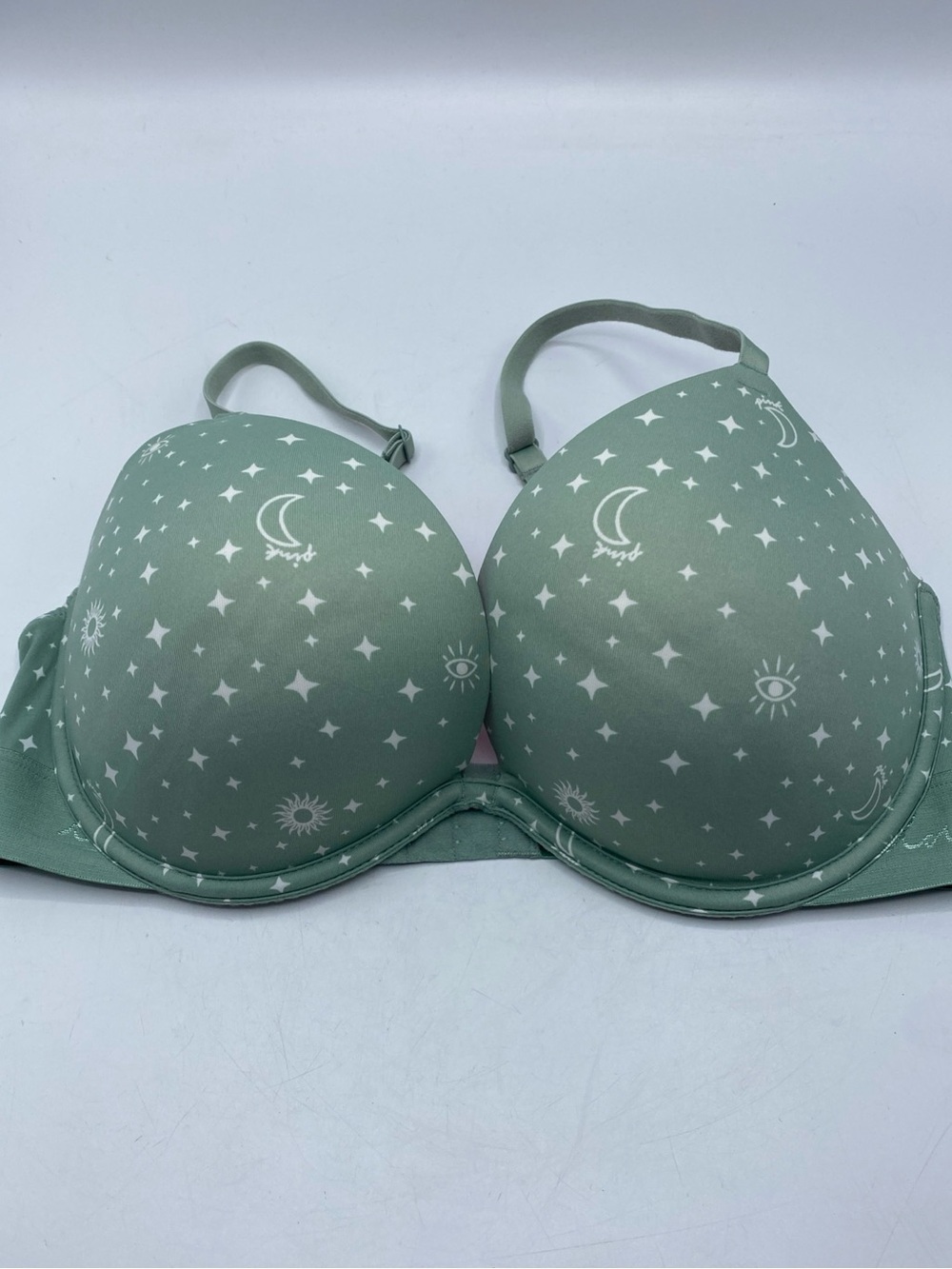 Celestial Star Moon Print Underwire Push Up Bra Padded Victoria’s Secret 34DD